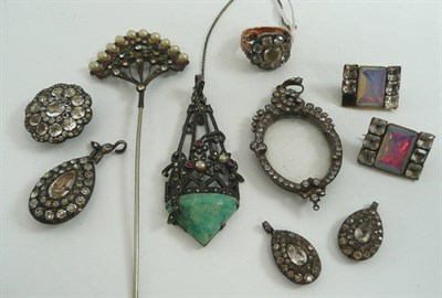 Lot 29 - Assorted paste set jewellery