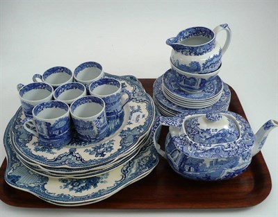 Lot 59 - Blue and white part tea and dinner wares