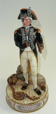 Lot 74 - Royal Doulton figure Vice Admiral Lord Nelson, modelled by Alan Maslankowski, with box and...