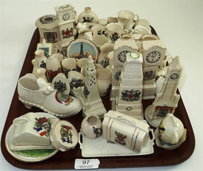 Lot 97 - A collection of assorted crested china including Goss