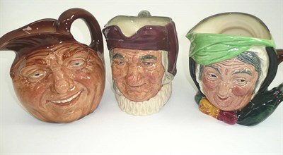 Lot 101 - Three Royal Doulton Toby jugs