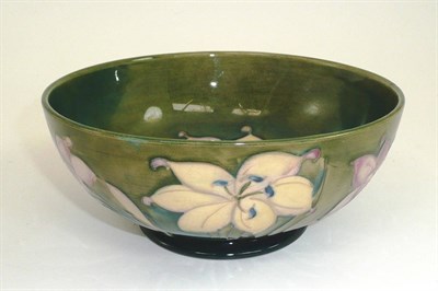 Lot 109 - Moorcroft green glaze bowl