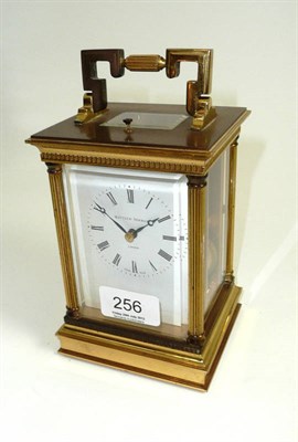 Lot 256 - A striking and repeating carriage clock signed Matthew Norman