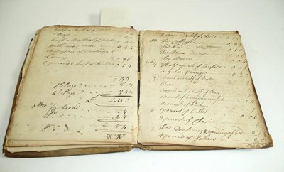 Lot 260 - An account book from The Coach and Horses in Conduit Street, London 1757