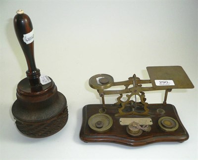 Lot 290 - Postal scales and ceremonial mallet