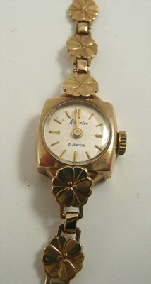 Lot 326 - A lady's 9ct gold Accurist wristwatch