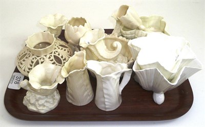 Lot 378 - Thirteen pieces of white Worcester