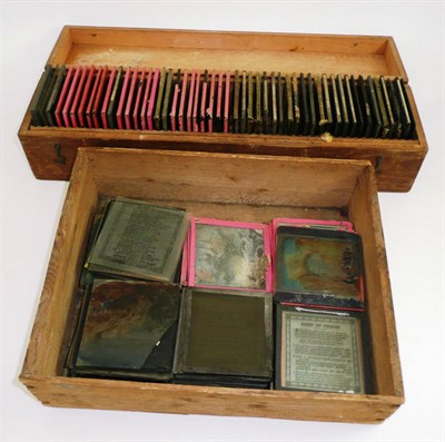 Lot 433 - Two boxes of magic lantern slides