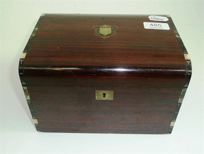 Lot 485 - A wooden crucifix and a sewing box