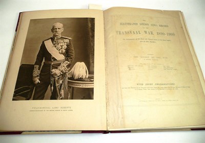 Lot 499 - # The ILN Record of the Transvaal War, 1899-1900, folio, full leather and vellum binding in...