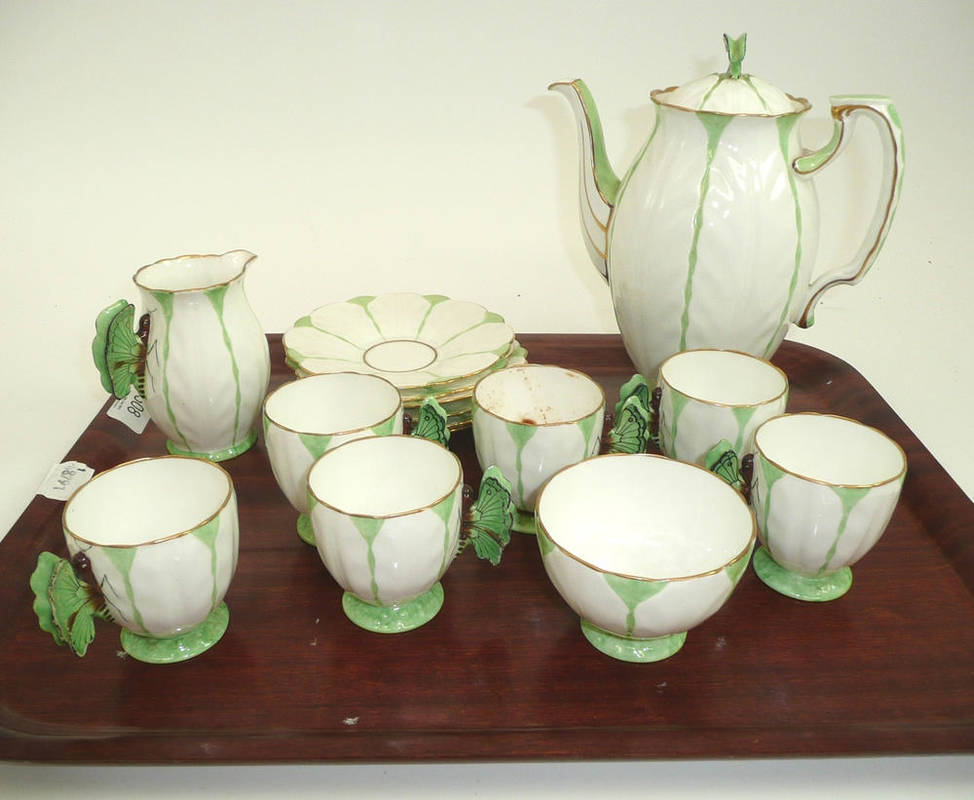 Lot 508 - Aynsley 'Butterfly' tea service