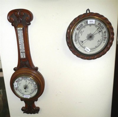 Lot 564 - Two aneroid barometers