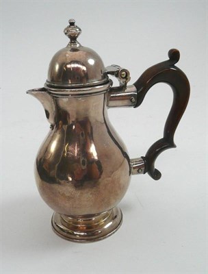 Lot 569 - An 18th century miniature silver coffee pot