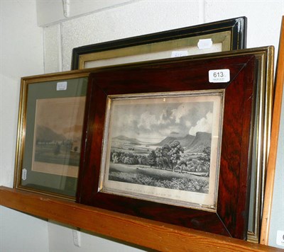 Lot 613 - Four framed landscape prints