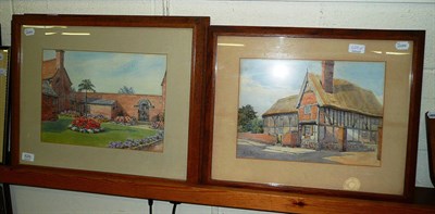 Lot 629 - # Three watercolours of the house and grounds of Helen Scott, signed N. H. Payne, and two other...