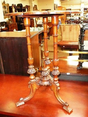 Lot 696 - A Victorian walnut occasional table