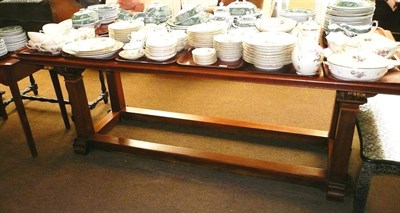 Lot 715 - A cherry wood refectory table