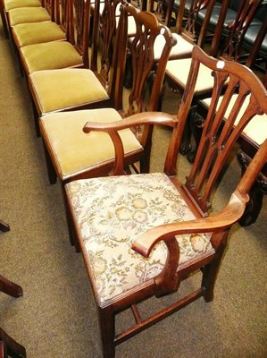 Lot 724 - # A harlequin set of nine dining chairs (7+2)