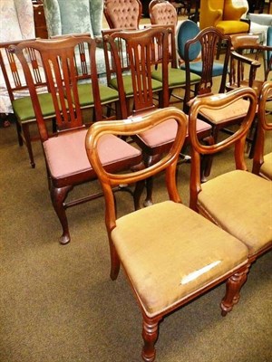 Lot 737 - A set of four balloon back chairs and four others (8)