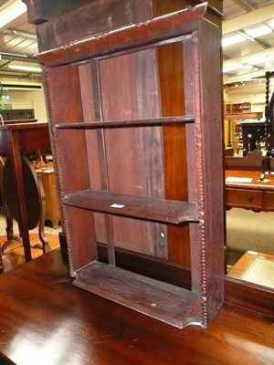 Lot 783 - A set of oak narrow wall shelves