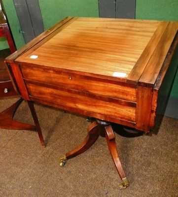 Lot 798 - # A mahogany sewing table