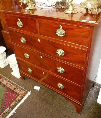 Lot 800 - # A Regency mahogany four height chest of drawers