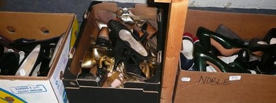 Lot 912 - # Thirty four pairs of Rayne and other court shoes, evening shoes etc, mainly sizes 5-6.5...