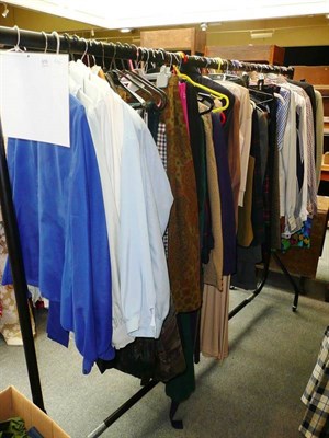 Lot 916 - # Large quantity of assorted modern costume including Orvis, wool kilts, silk shirts,...