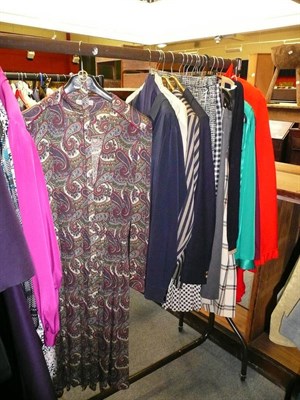 Lot 921 - # Assorted Aquascutum jackets, silk shirts, wool skirts and knitwear  etc (qty on rail)