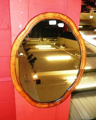 Lot 993 - Walnut framed oval mirror