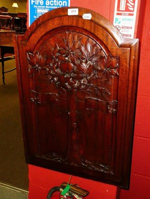 Lot 994 - A carved Arts and Crafts panel