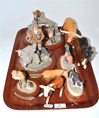 Lot 2 - Assorted Beswick, Border Fine Art and other models (8)