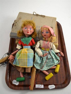 Lot 27 - Two Pelham puppets, 'The Practical Back of Interior Decoration' and French furniture in The...