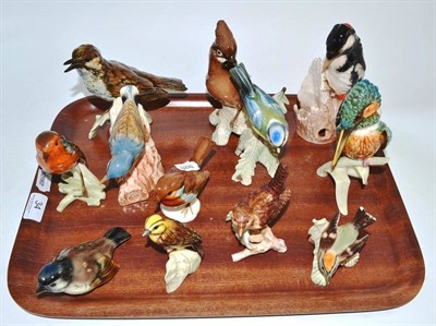 Lot 34 - Twelve Goebels figures of birds