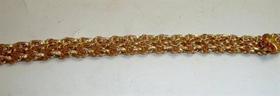 Lot 45 - A 9ct gold fancy link bracelet