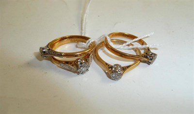 Lot 85 - Four diamond solitaire rings