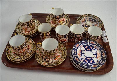 Lot 155 - Sixteen Royal Crown Derby saucers and eight coffee cans