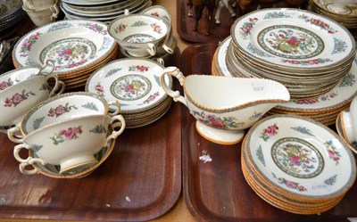 Lot 175 - Paragon Tree of Cashmir dinner service including soup bowls, sauce boat and plates