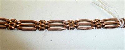 Lot 197 - A gate bracelet (catch missing, small dents)