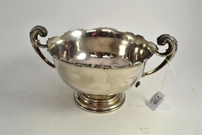 Lot 239 - Silver twin-handled rose bowl