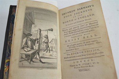 Lot 244 - Drunken Barnaby's Four Journeys to the North of England, 1774, engraved plates, a.e.g., morocco