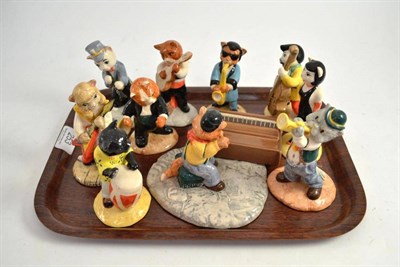 Lot 253 - Beswick 'Cats Chorus' ten piece band