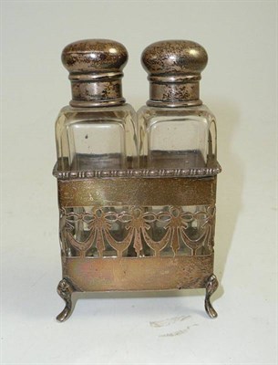 Lot 285 - Double scent in silver stand