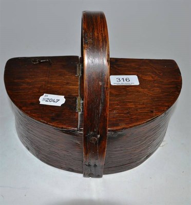 Lot 316 - Oak glove box