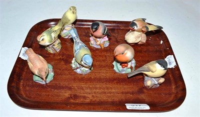 Lot 317 - Eight Royal Worcester birds