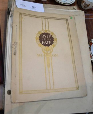 Lot 325 - Solon (M.L.), Pate sur Pate, Mintons, nd, (c1913), folio, wraps with a bound collection of maps and