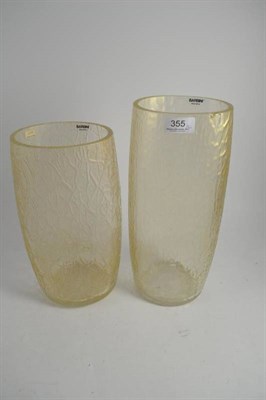 Lot 355 - Two Murano opaque glass vases by Barbini