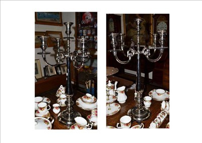 Lot 371 - Pair of candelabra