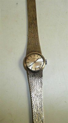 Lot 390 - A ladies silver wristwatch signed Garrards