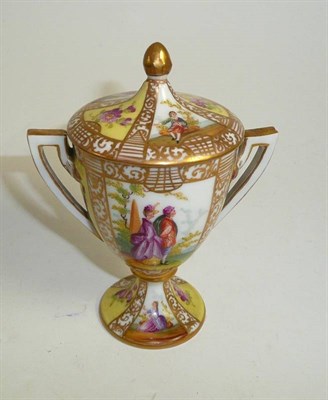 Lot 397 - Dresden covered cabinet cup